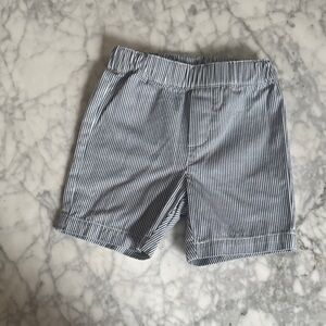 Jacadi 12m Striped Blue and White Shorts